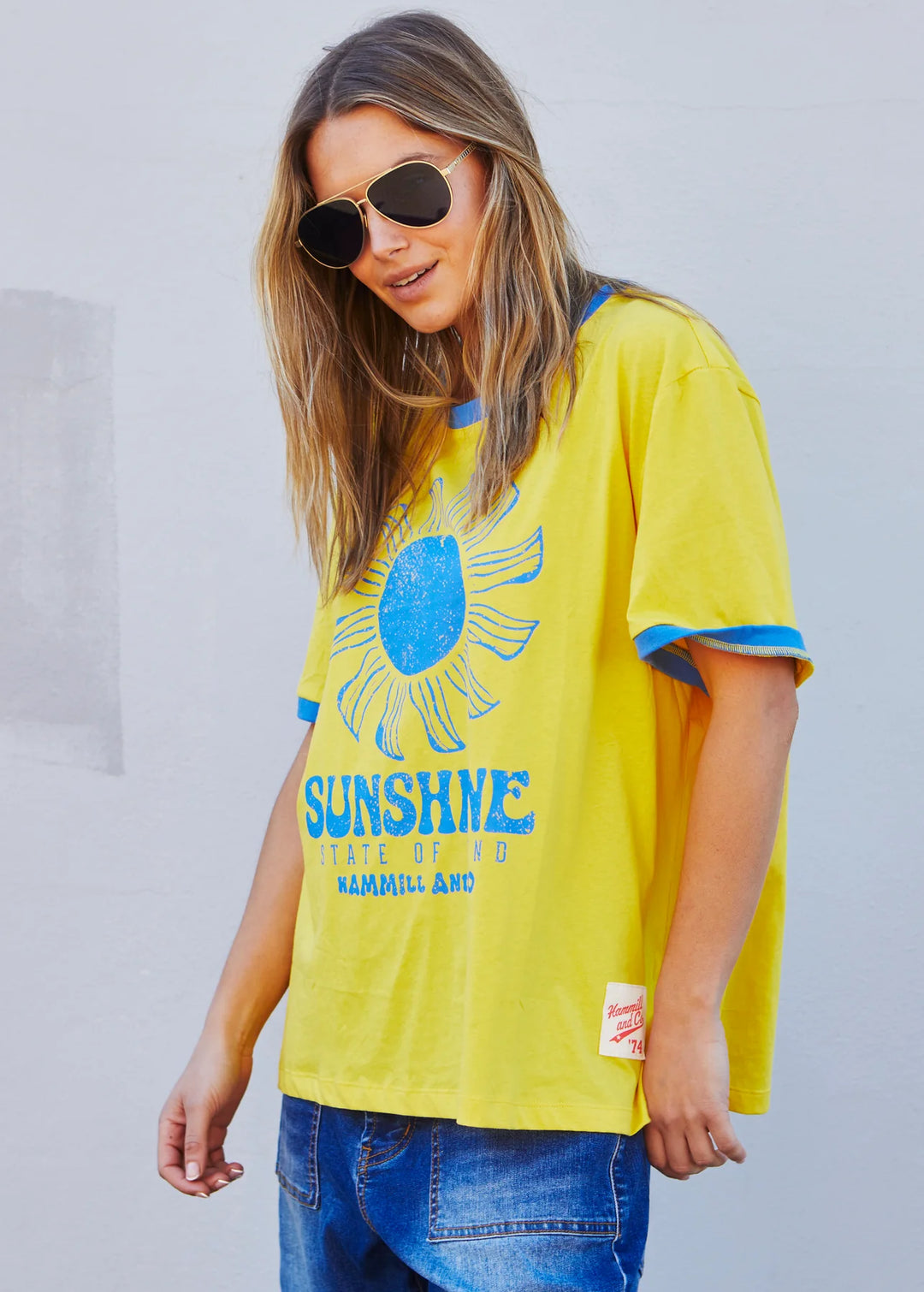 SUNSHINE STATE OF MIND RINGER TEE