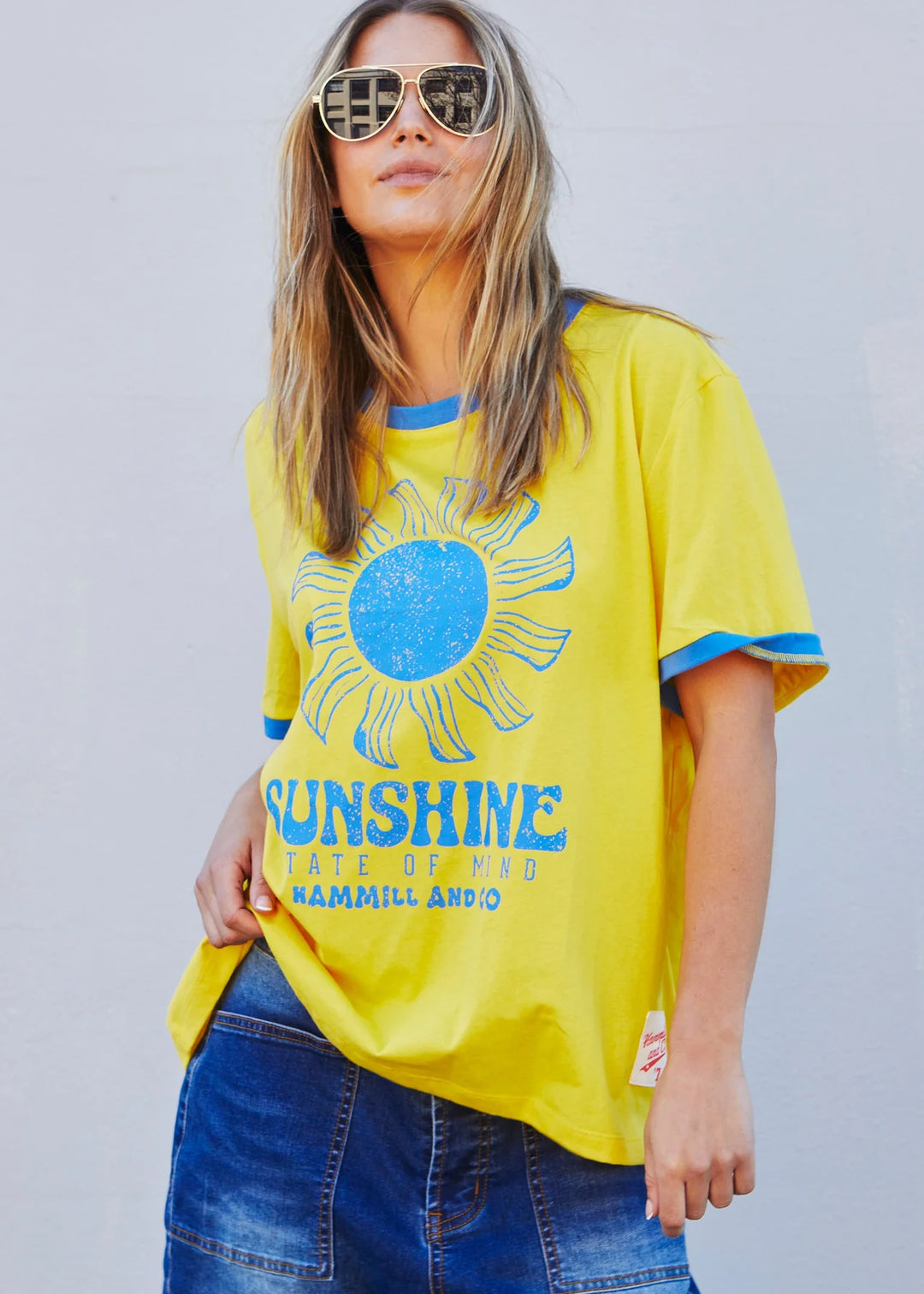 SUNSHINE STATE OF MIND RINGER TEE
