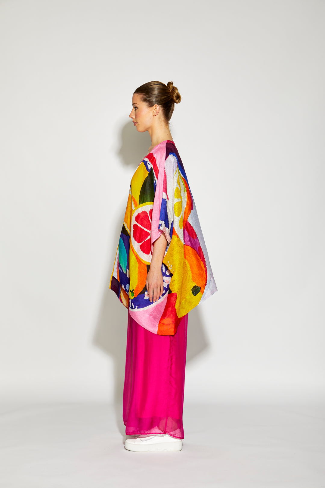 Silk/Linen Fruit Kimono