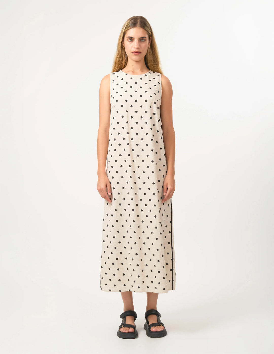 Marilyn Dress - Linen Spot