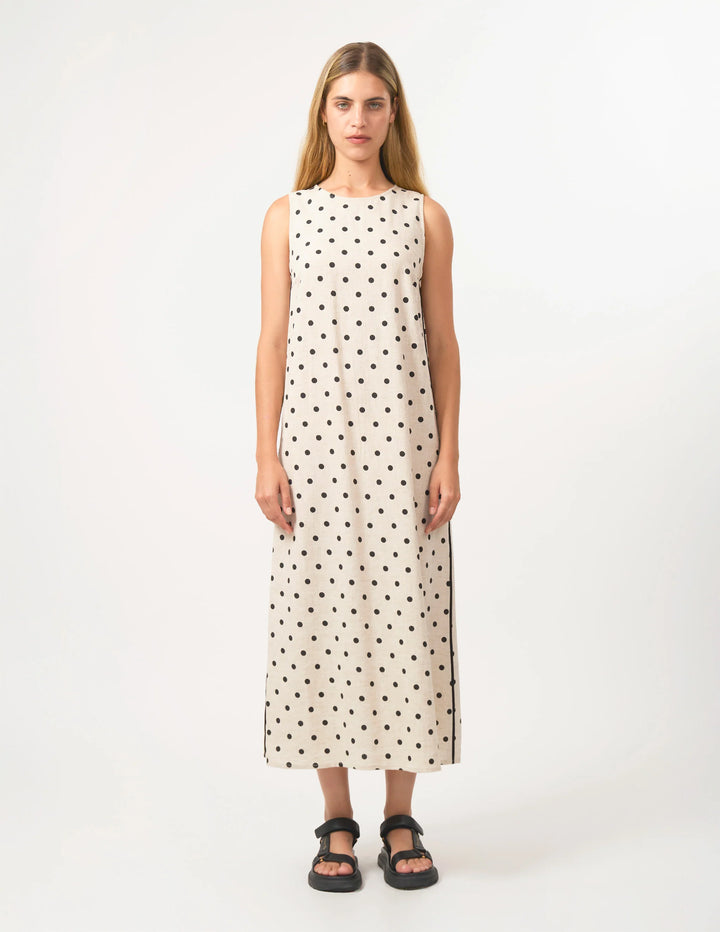 Marilyn Dress - Linen Spot