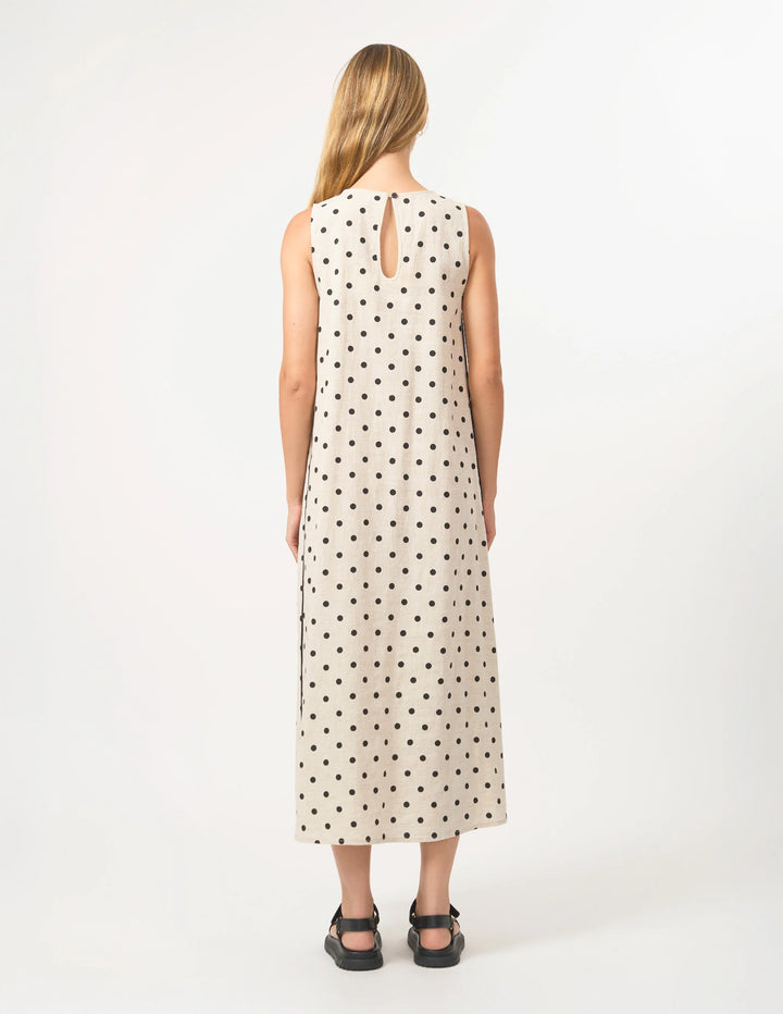 Marilyn Dress - Linen Spot