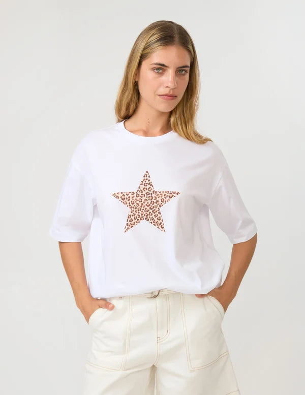Porter Tee- Leopard Star