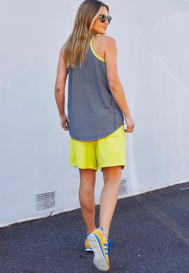MEXICO TANK - NAVY/YELLOW