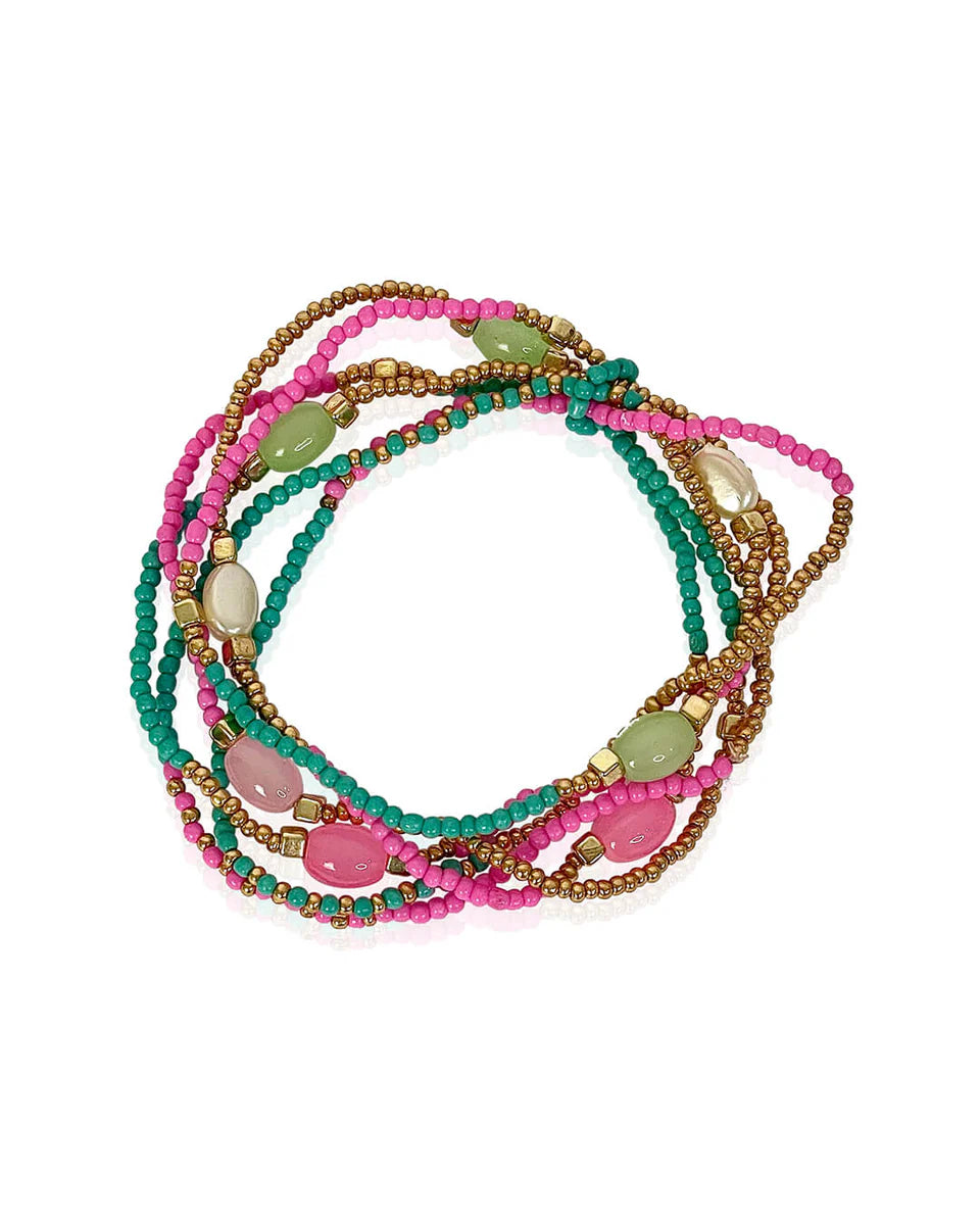 Sachin Stretch Bead Bracelet