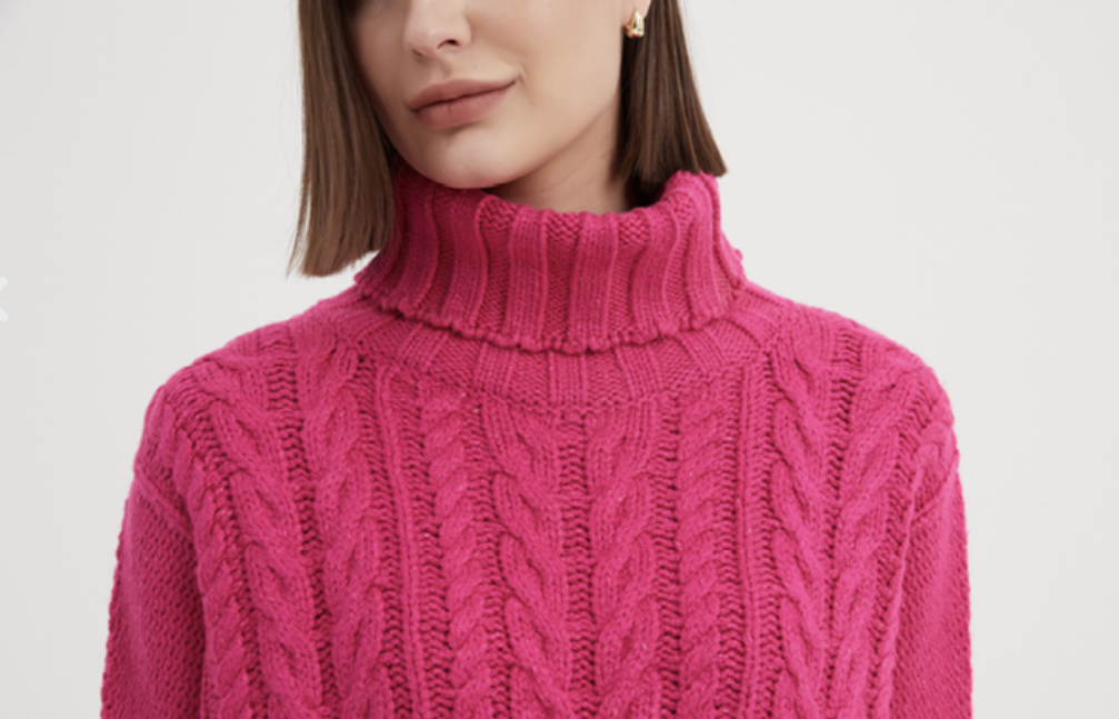 High Neck Cable Knit