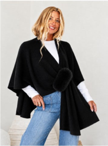 Fur Detail Cape