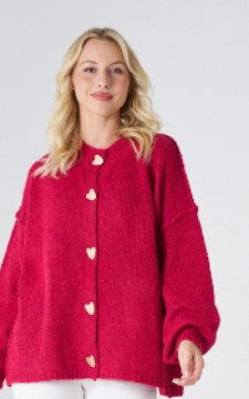 Heart Button Cardi