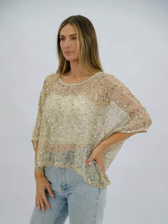 Golden Hour Sequin Top