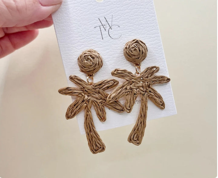 Island Palm Earrings