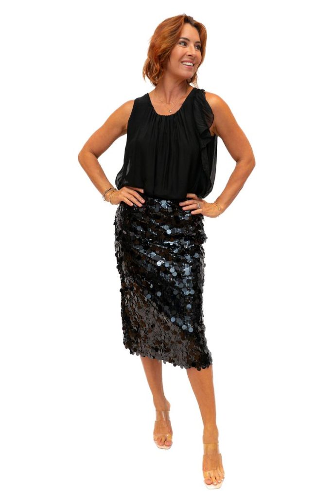 Spangle Sequin Skirt