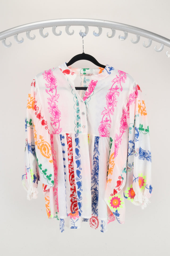 Embroidered Wed Lulu Top