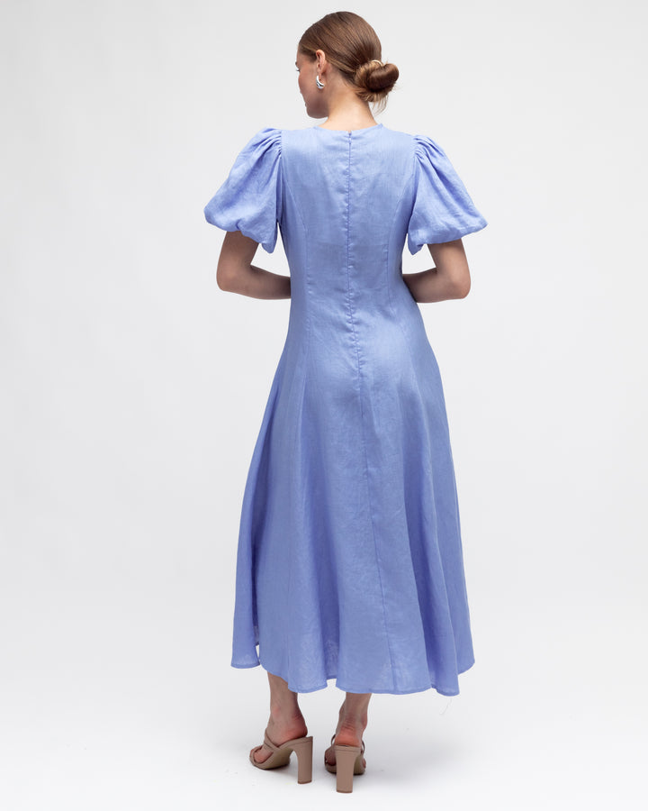 Knot Front Dress- Periwinkle