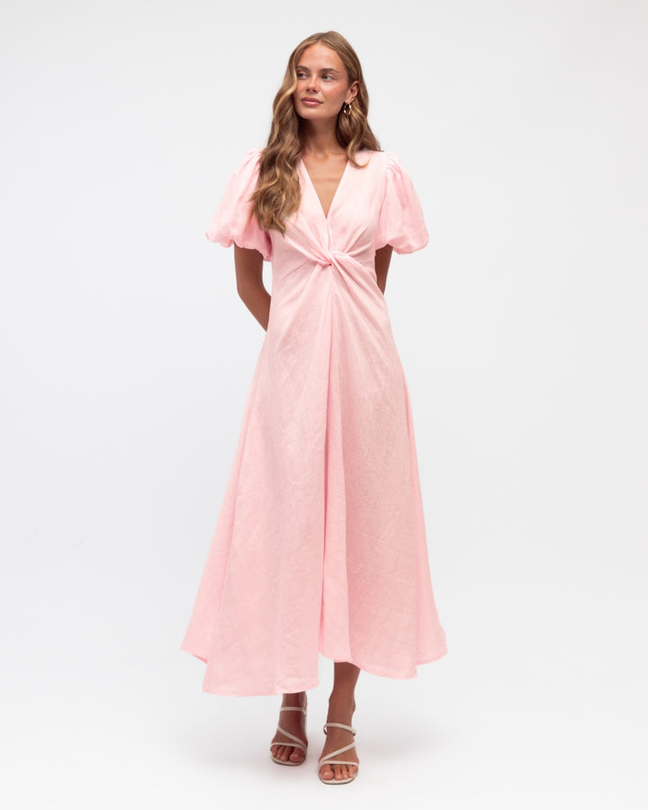 Knot Front Dress- Pale Pink