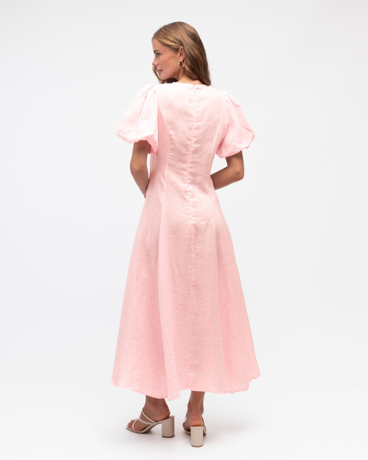 Knot Front Dress- Pale Pink