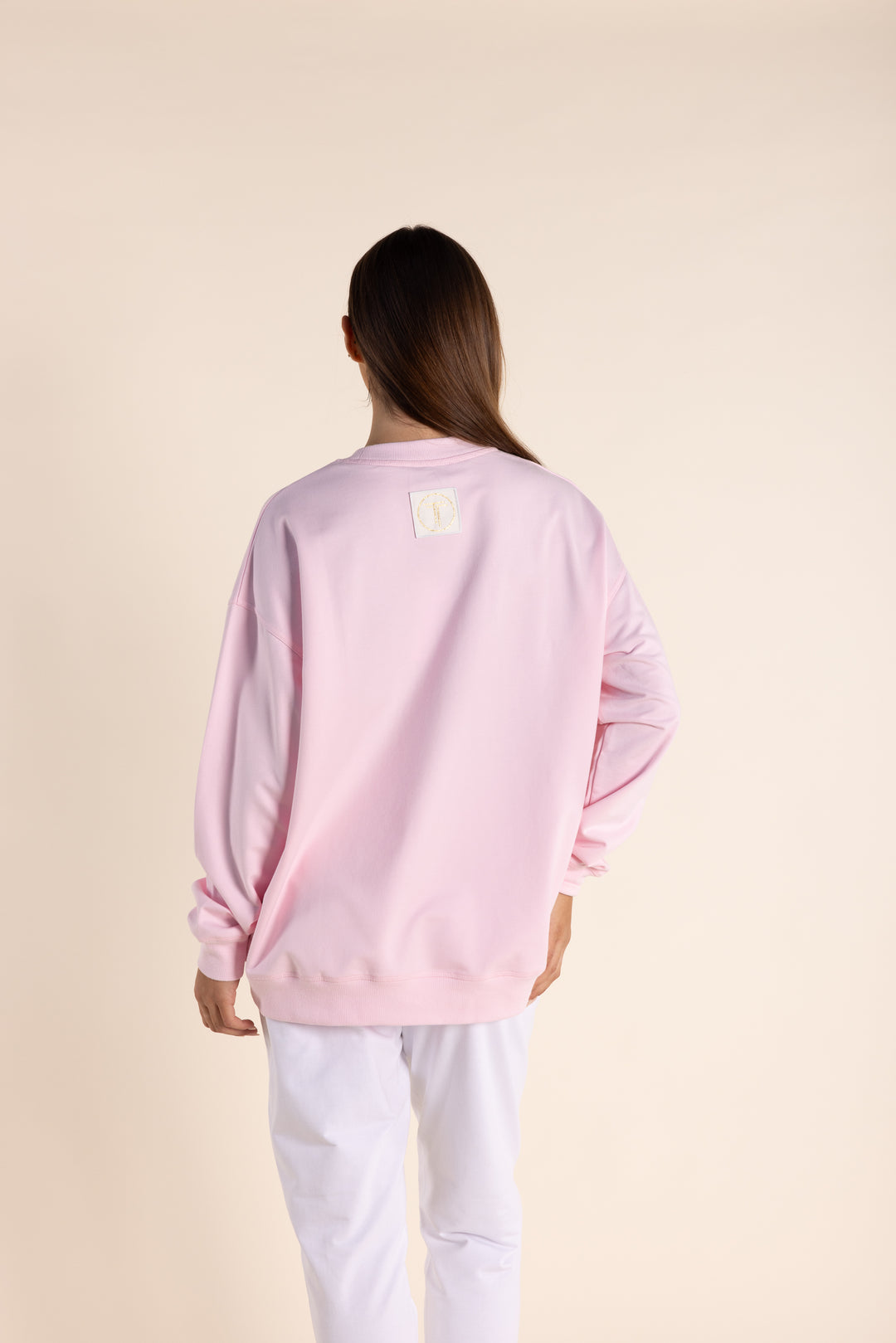 Oversized Sweat w Metallic Logo