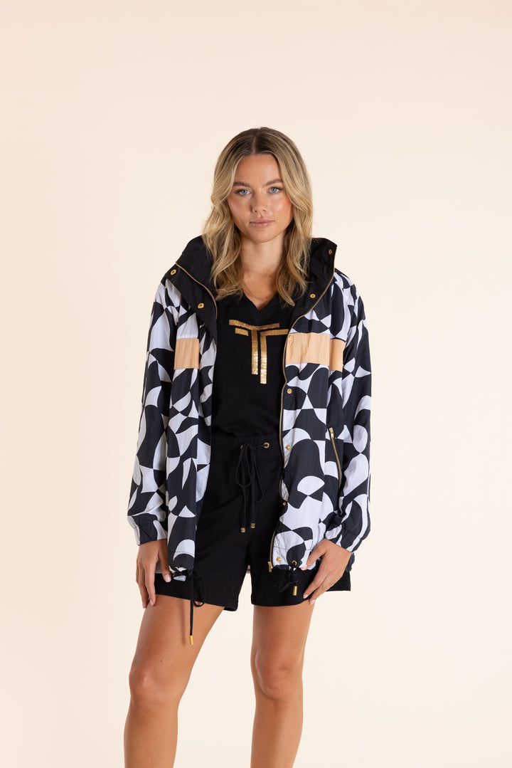 Puzzle Print Spray Jacket