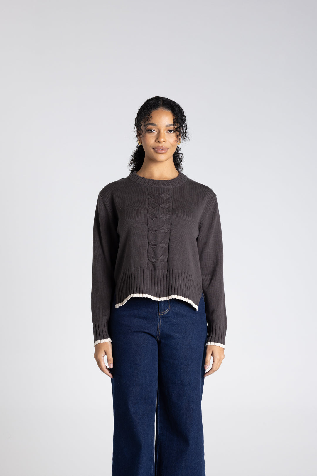 Cable Knit w Tipping