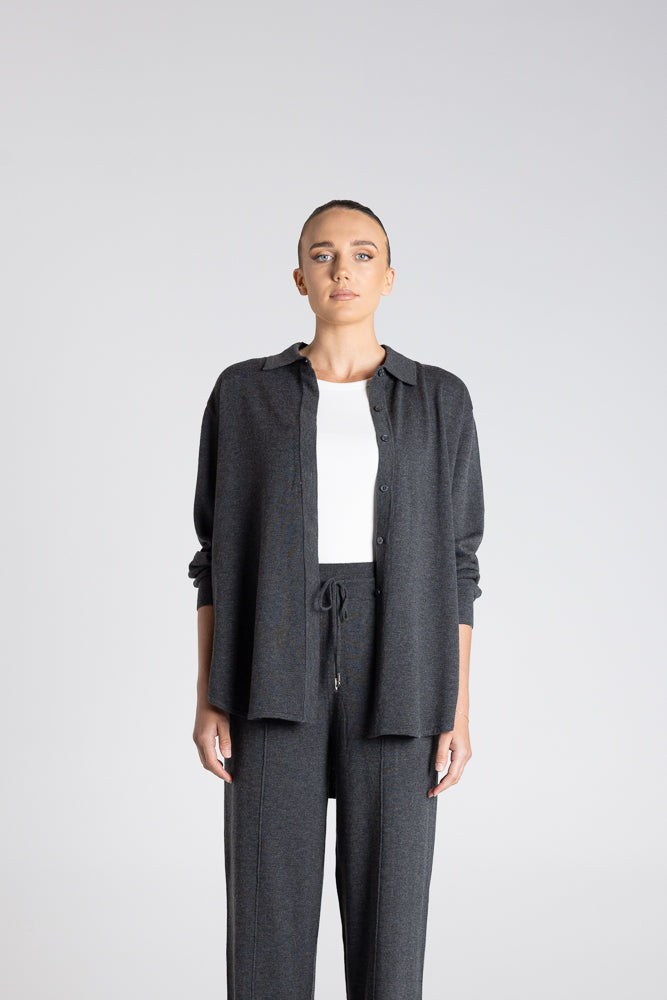 Knit Shirt Drop Shoulder