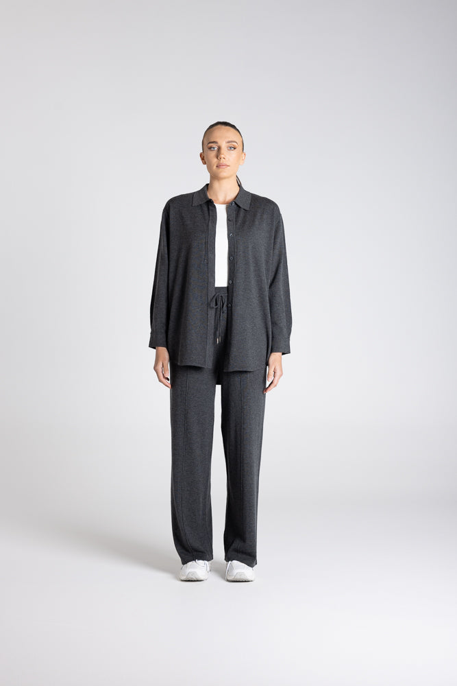 Knit Shirt Drop Shoulder