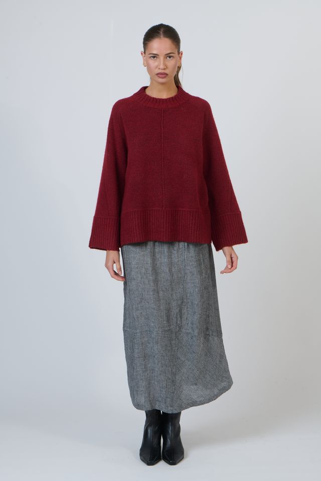 Seam Front Knit