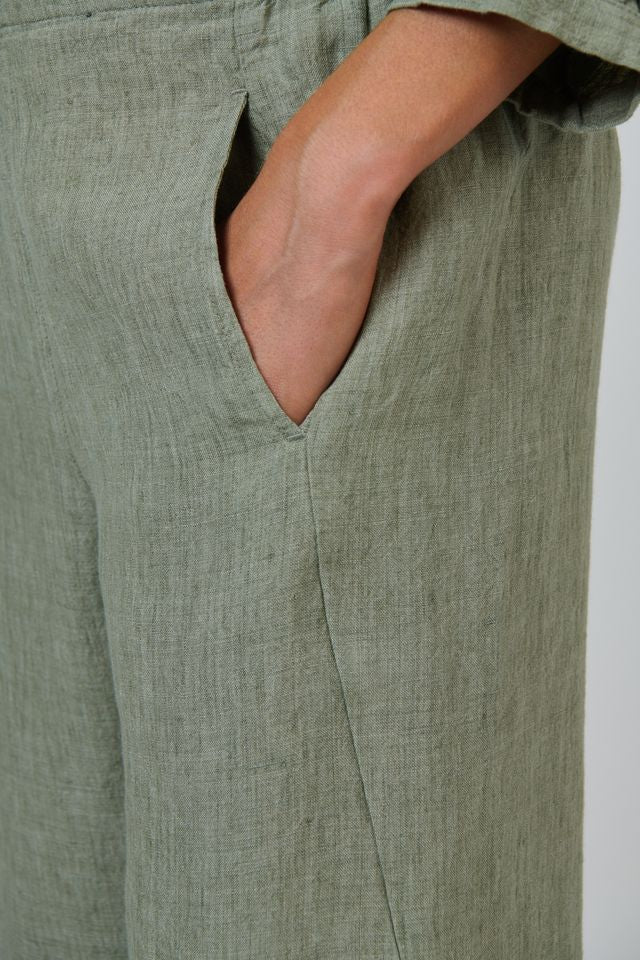 Linen Pant- Artichoke