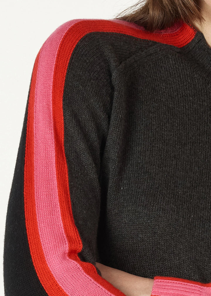 Contrast Funnel Neck