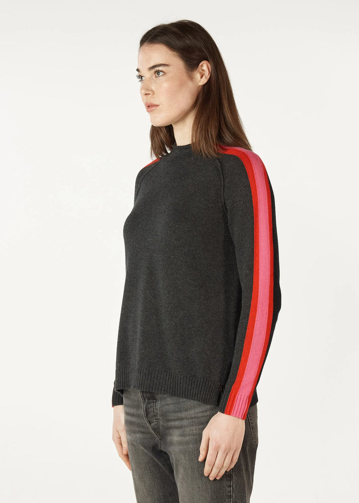 Contrast Funnel Neck