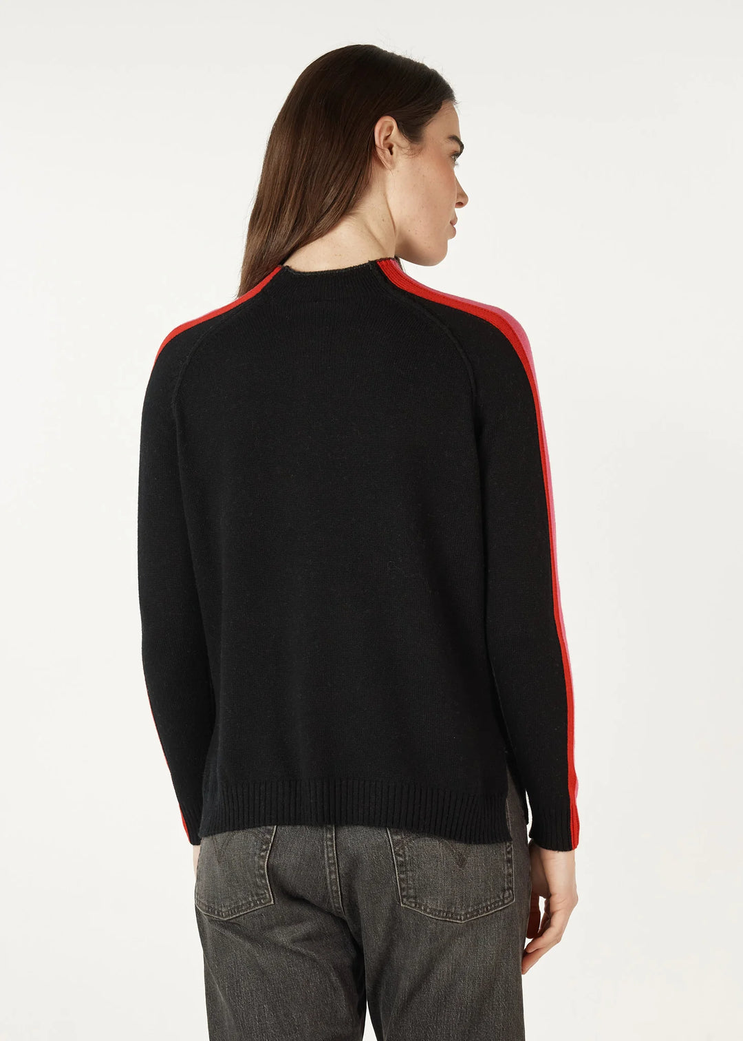 Contrast Funnel Neck