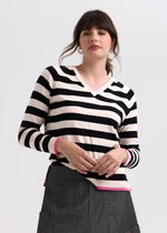 Essential Stripe V Jumper