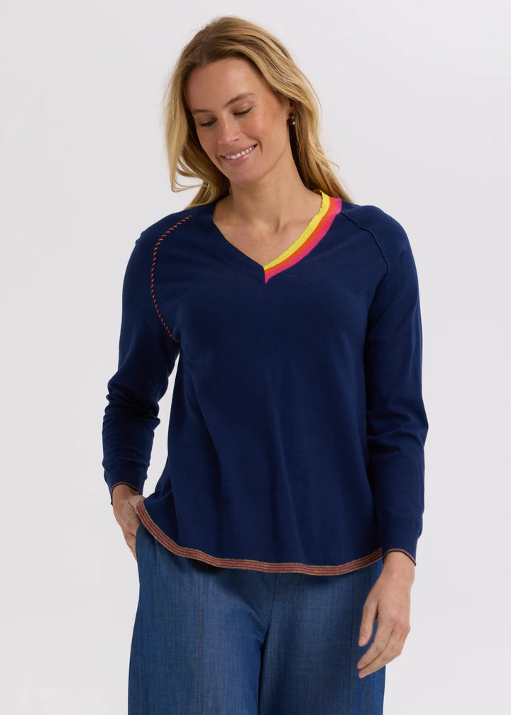 Rounded Bottom V Jumper