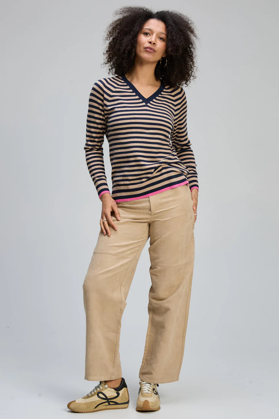 Stripe V Essential Jumper