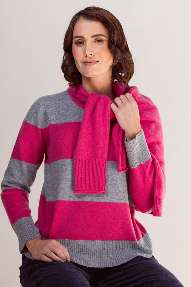 Wide Stripe Sweater SS