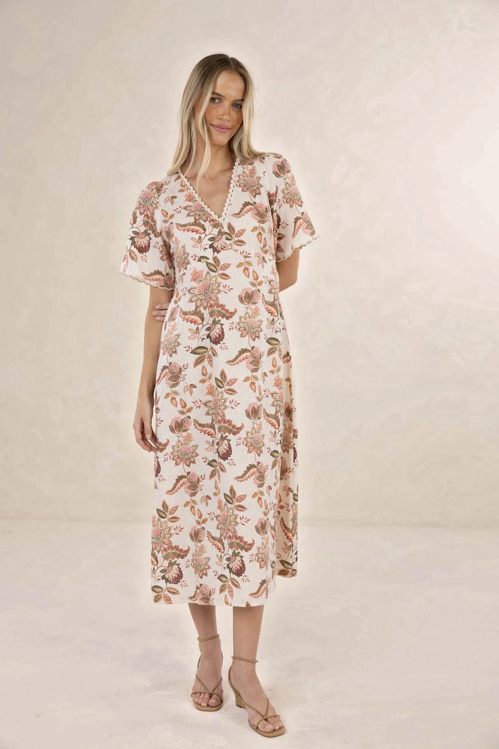 Boh Rose/Midi Dress