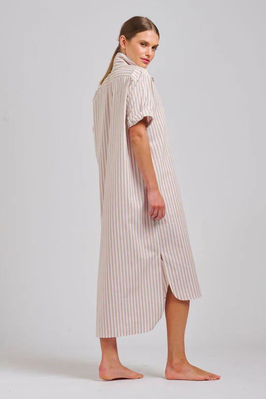 Annie Shirtdress- Stripe