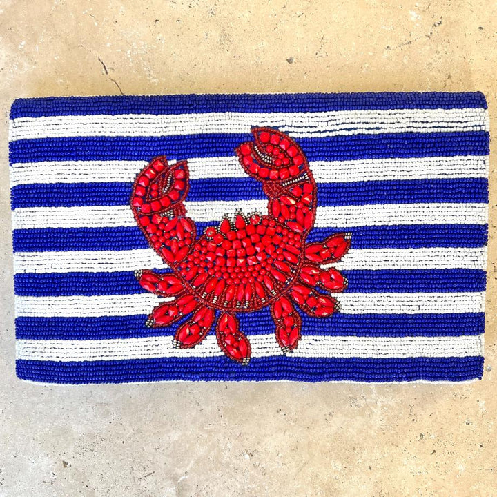 Crab Beaded Clutch