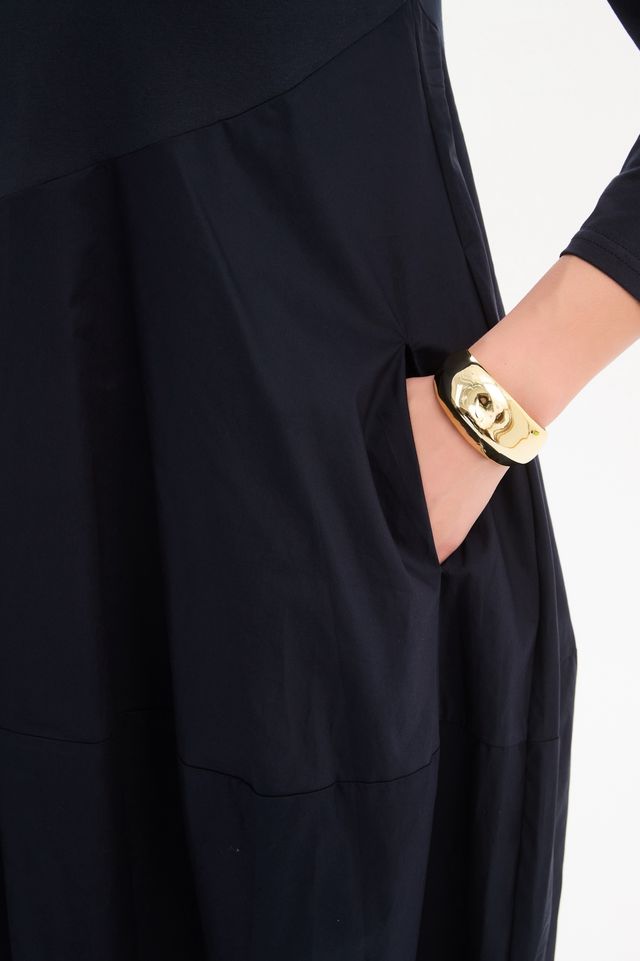 Diagonal Seam Combi dress