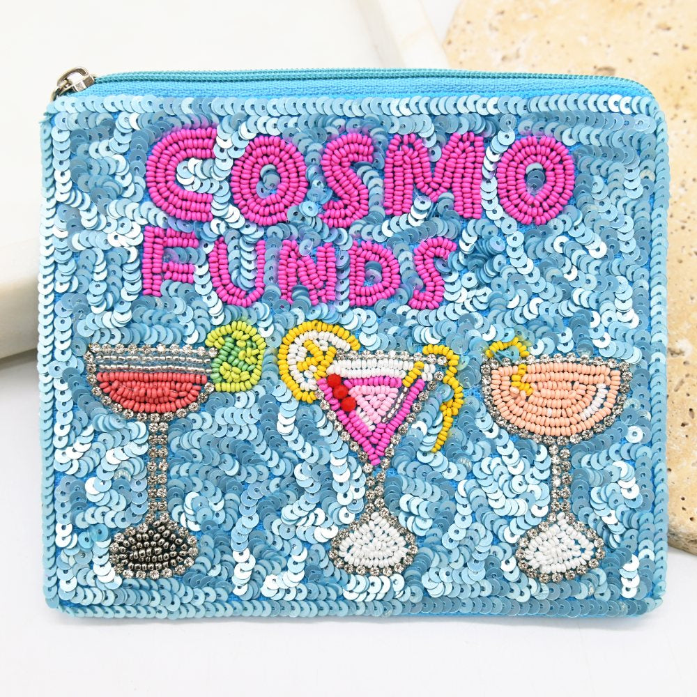 Cosmo Funds Beaded Pouch
