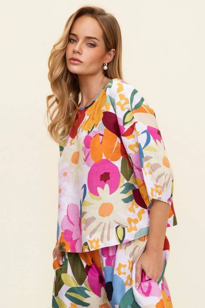 Balloon Sleeve Top