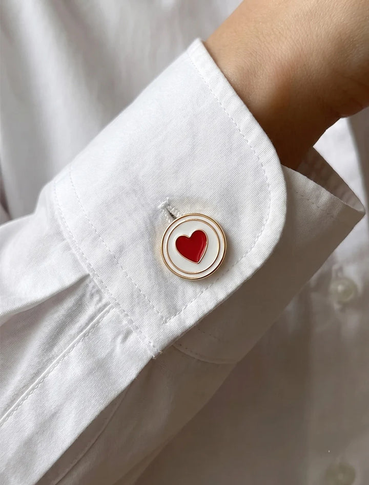 Heart on my Sleeve Button Cover