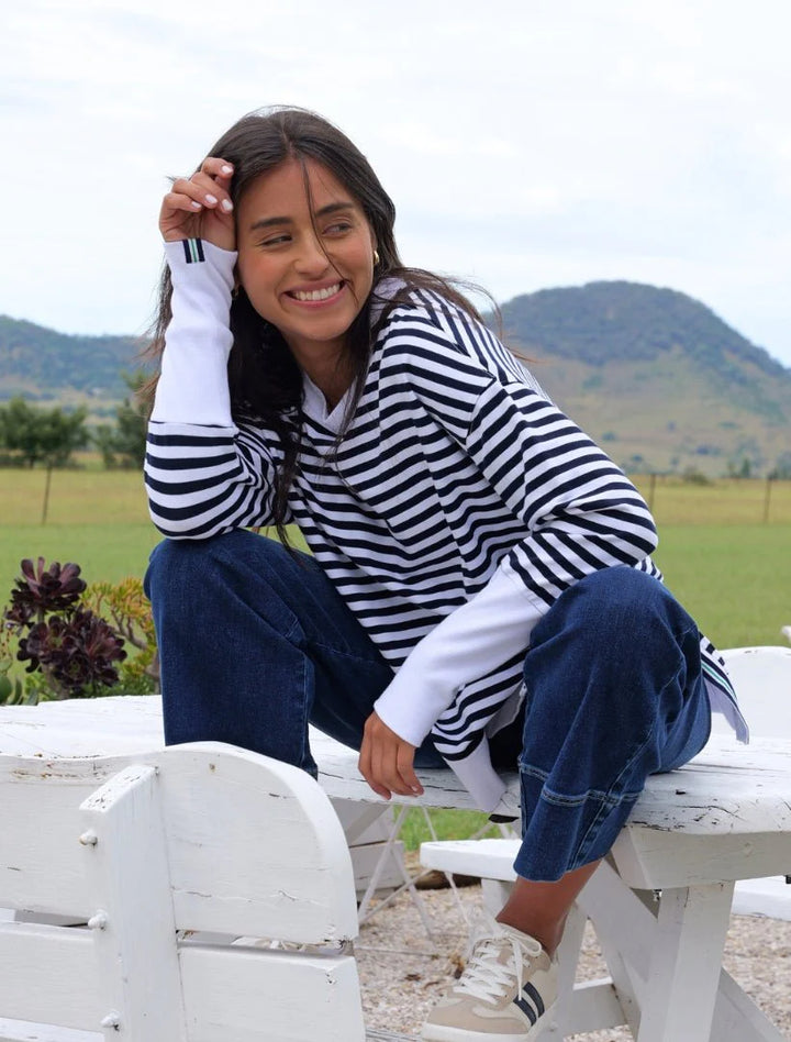 Claudia Striped Sweatshirt