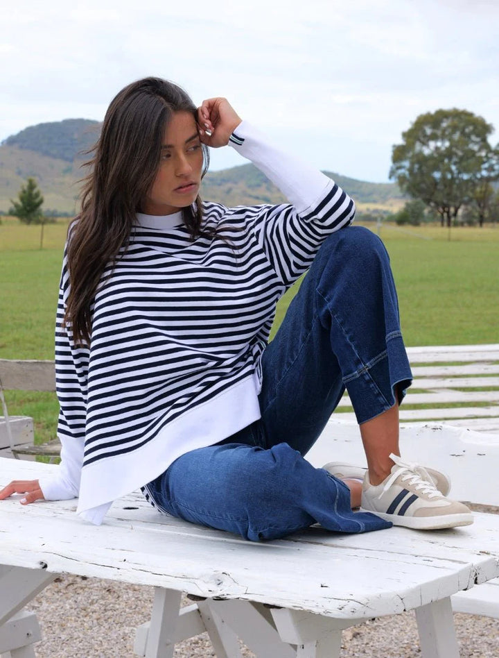 Claudia Striped Sweatshirt
