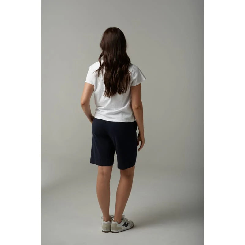 Cross Embroidered V Neck Tee