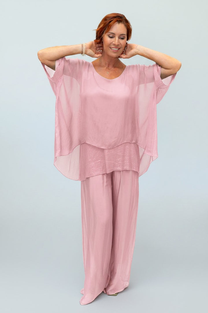 Elvira Top w Sequin Panel