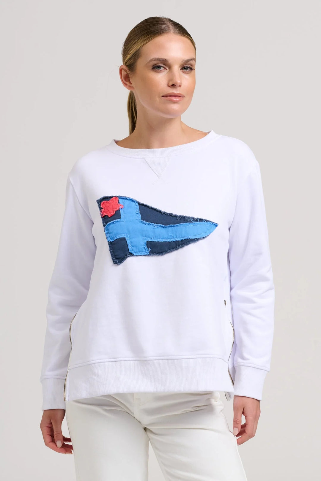 Naval Flag Zipside Sweat
