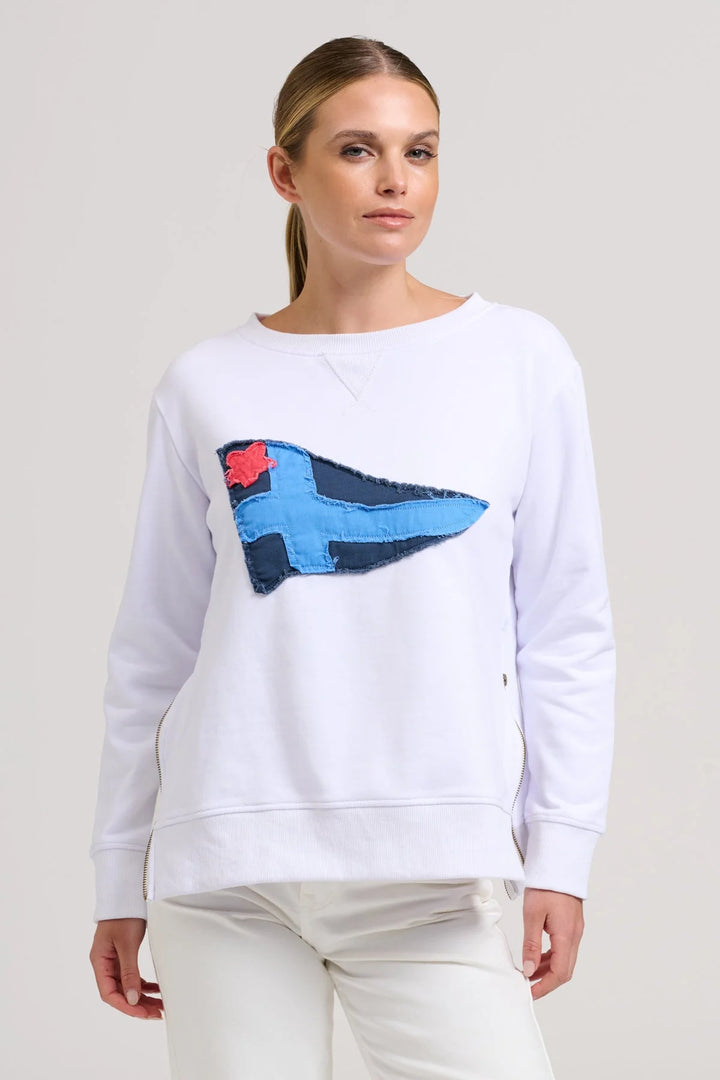 Naval Flag Zipside Sweat