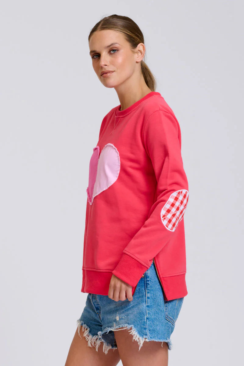 Classic Zipside Sweatshirt Heart