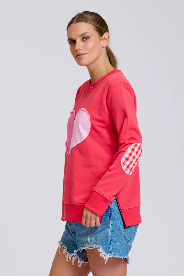 Classic Zipside Sweatshirt Heart