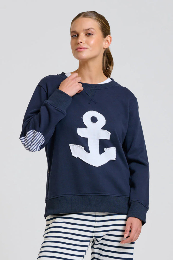 Classic Zipside Sweatshirt Nautical