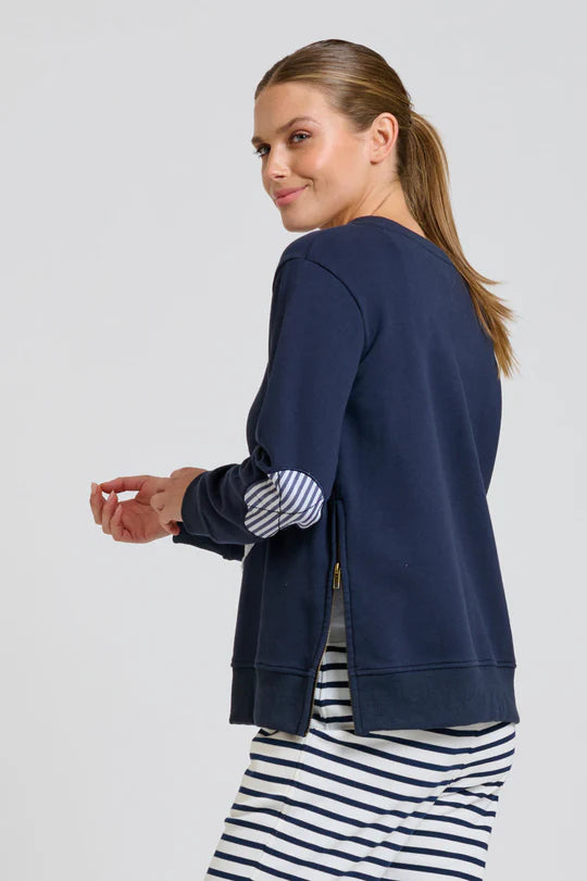 Classic Zipside Sweatshirt Nautical